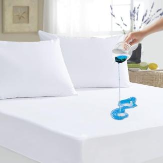 Family Bedding Matratzenschoner für Einzelbett, Frottee, 100% wasserdicht, 90 x 192 cm