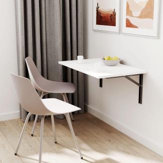 90x60 | Wandklapptisch Klapptisch Wandtisch Küchentisch Schreibtisch Kindertisch | Weiss