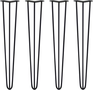 4 x Tischbeine Hairpin Legs 71cm -Schwarz