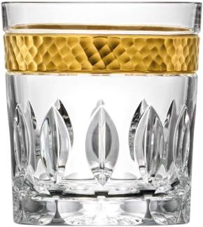 Whiskyglas Kristallglas Bloom Gold (9 cm)