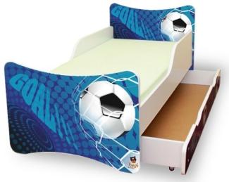 Best For Kids 'Goal' Kinderbett mit Schaummatratze 90x180 blau