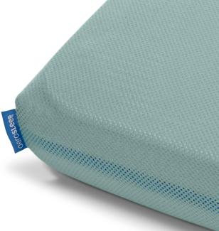Aerosleep - SafeSleep Spannlaken Babybett - Optimale Atmung - Wärmeregulierung - Maschinenwaschbar - 90 x 40 cm - 100% PES - Grün