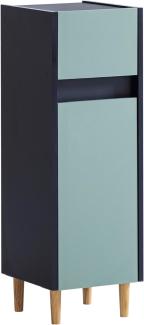 Schildmeyer Lovis Unterschrank 157058, Nachtblau / Taubenblau, 30,2 x 33 x 90,3 cm