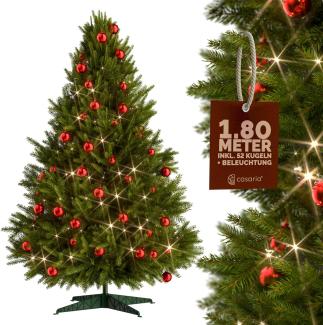 Weihnachtsbaum 140/150/180cm Metallständer künstlicher Tannenbaum LED Lichterkette Christbaum Baum Tanne Spritzguss Christbaumständer Mix/PE/PVC