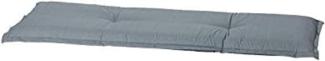 A046 3er Gartenbank Bankauflage 150x48x8cm grau uni