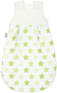 Odenwälder Babynest Jersey-Schlafsack Basic 1425 Gr. 90 cm Sterne limette