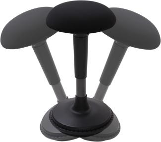 Ergonomie Wobble Hocker Arbeitshocker Bürohocker Ergonomische Stehhilfe Hoch verstellbar Sitzhocker Drehhocker Perfekt für Stehpult (schwarz)