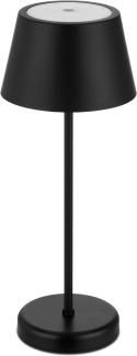 REV – LED Tischleuchte kabellos 38cm 2W mit Touch-Dimmfunktion & 4000mAh Li-Ion Akku (ca. 7h Laufzeit) - Tischlampe anthrazit aus Kunststoff IP44 für indoor & outdoor - Tischleuchte mit USB-C Kabel