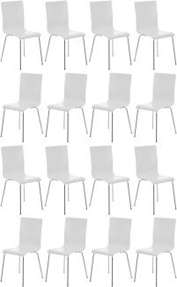 Besucherstuhl Pepe 16 Stühle Weiß