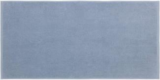 Blomus PIANA Badematte, Badezimmermatte, Bad Matte, Baumwolle, ashley blue, 100 x 50 cm, 69185