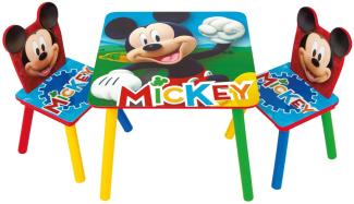 Mickey Mouse Holztisch mit Stühlen