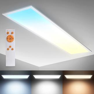 LED Panel Deckenleuchte CCT ultraflach dimmbar Wohnzimmer Schlafzimmer Slim weiß