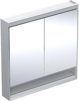 Geberit ONE Spiegelschrank mit ComfortLight, 2 Türen, Aufputzmontage, mit Nische, 90x90x15cm, 505.833.00, Farbe: Aluminium eloxiert - 505.833.00.1