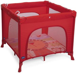 Chicco Open Box Laufstall, Reisebett für Babys und Kleinkinder von der Geburt bis 15 kg, faltbar und kompakt, mit Spielmatte, Mesh-Fenster, 4 Griffe und Transporttasche