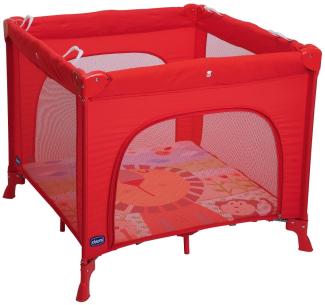 Chicco Open Box Laufstall, Reisebett für Babys und Kleinkinder von der Geburt bis 15 kg, faltbar und kompakt, mit Spielmatte, Mesh-Fenster, 4 Griffe und Transporttasche