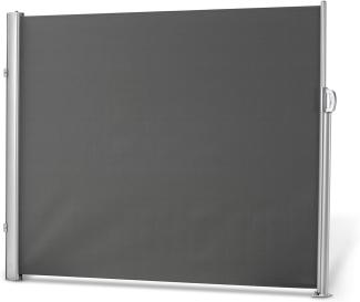 Leco Seitenmarkise mit Stahlrohrgestell, anthrazit, 160 x 300 cm (H x L)