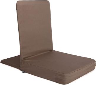 Bodhi Mandir Bodenstuhl XL | Meditationsstuhl mit dickem Sitzkissen | Komfortabler Bodensessel mit gepolsterter Rückenlehne | Waschbarer Bezug | Ideal für Freizeit, Yoga & Meditation (clay)