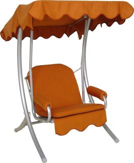 Angerer Freizeitmöbel GmbH Hollywoodschaukel 1-Sitzer - Gartenschaukel Made in Germany - Schaukel zum Sitzen und Entspannen - einfache Montage (Terra einfarbig)
