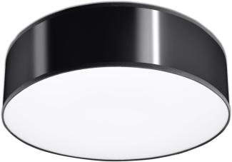 Sollux ARENA moderne Deckenlampe rund schwarz 2-flg. E27