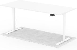 elektrisch höhenverstellbarer Schreibtisch DESK 200 x 90 cm - Gestell Weiss, Platte Weiss