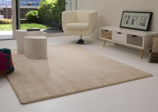 Designerteppich Margate, Farbe: beige, Größe: 100x200 cm