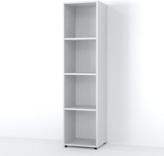 VICCO Raumteiler LUDUS 4 Fächer Weiß - Standregal Regal Bücherregal Büroregal