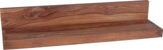 MiaMöbel Wandregal 120cm Massivholz Sheesham Modern Indien Indisch