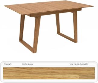 Ausziehtisch Remo 1XL verschiedene Größen Massivholz Tisch Varianten 130(180) x 90 Mittelauszug, Eiche natur geölt
