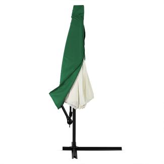 Deuba Schutzhülle Sonnenschirm für 3m Schirme Schirm Abdeckhaube Abdeckung Hülle Plane Ampelschirm grün, für 3 5m Schirm