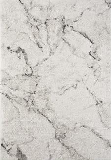 Hochflor Teppich MAYRIN Creme Grau 120x170 cm
