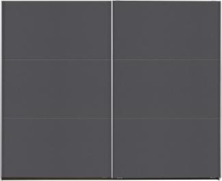 Rauch Möbel Santiago Schwebetürenschrank, Holz, grau-metallic, BxHxT: 261x210x59 cm