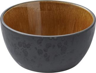 Bitz Bowl matt black / shiny amber 10 cm