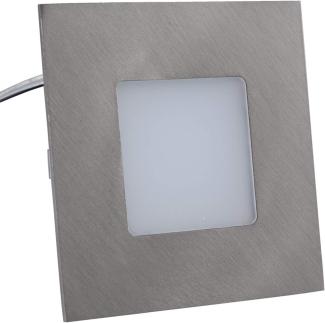 Heitronic Nr. 27693-HE LED Panel NIZZA 75x75 Eckig warmweiss edelstahl