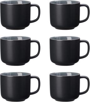 Ritzenhoff & Breker JASPER Kaffeetasse 240 ml schwarz 6er Set