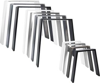 2X Natural Goods Berlin Tischkufen Classic Design Möbelkufen Metall Tischbeine scandic | Loft Tischgestell aus Stahl | Tischkuven, Hairpin Legs (B55/75 x H72cm (Esstisch/Schreibtisch), Industrial)
