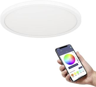 Eglo 900086 LED Deckenleuchte ROVITO-Z weiss H:2. 5 Ø:29. 5cm dimmbar 2700-6500K mit Connect-Z Funktion