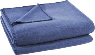 Zoeppritz Soft-Fleece indigo 110x150 103291-540