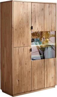 Woodroom Siona Highboard, Eiche massiv geölt, BxHxT 80x140x40 cm
