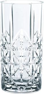 Riedel Vivant Longdrink, 4er Set, Longdrinkglas, Longdrinkgläser, Wasser, Hochwertiges Glas, 375 ml, 0484/04