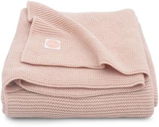 Jollein Strickdecke Decke Babydecke 75x100 cm Basic knit pale pink