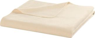 Biederlack Wohndecke COTTON COMFORT (BL 150x200 cm) BL 150x200 cm beige Decke Kuscheldecke Sofadecke Couchdecke Plate