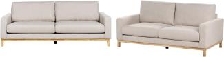 5-Sitzer Sofa Set beige hellbraun SIGGARD