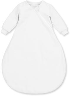 Sterntaler Leichter Schlafsack für Babys, Mit Ärmeln, Reißverschluss, Größe: 50, Weiß