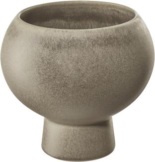 ASA Selection Vase / Übertopf stone, Blumenvase, Dekovase, Steingut, Braun, H 19 cm, 81054171