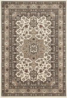 Orientalischer Kurzflor Teppich Parun Täbriz Ivory Beige - 120x170x0,9cm