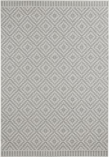 In- & Outdoor Teppich Breeze Grau Creme - 160x230x0,8cm