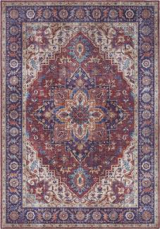 Vintage Teppich Anthea Pflaumenrot 160x230 cm