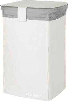 Spirella Wäschekorb Wäschesammler Wäschesack "Classic L" mit herausnehmbarem Wäschesack - 50 Liter - Weiß