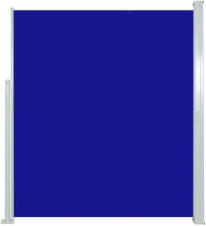 vidaXL Ausziehbare Seitenmarkise 160x500 cm Blau