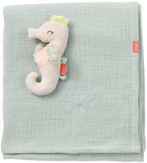 Fehn Muslin Blanket Seahorse from the Collection: Sea